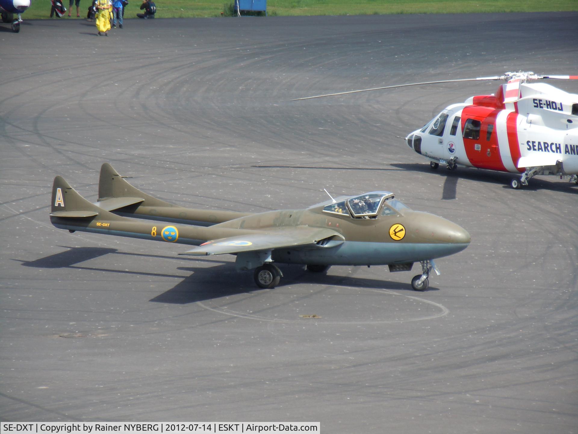 SE-DXT, 1958 De Havilland (F+W Emmen) Vampire T55 (DH-115) C/N 972, SE-DXT @ Tierp