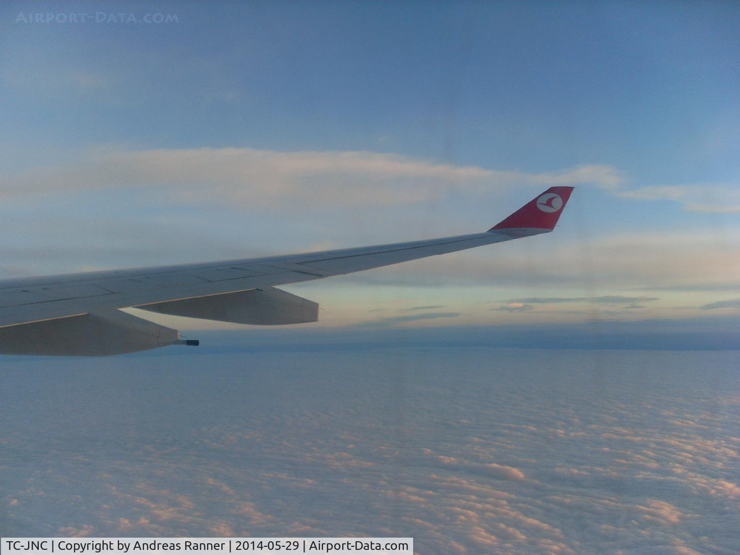 TC-JNC, 2006 Airbus A330-203 C/N 742, Turkish Airlines A330 on its way from VIE to IST