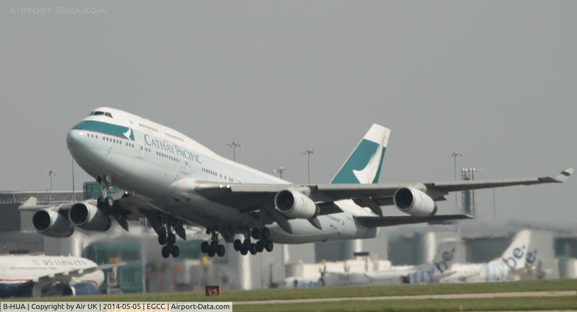 B-HUA, 1992 Boeing 747-467 C/N 25872, Last take off going scrap