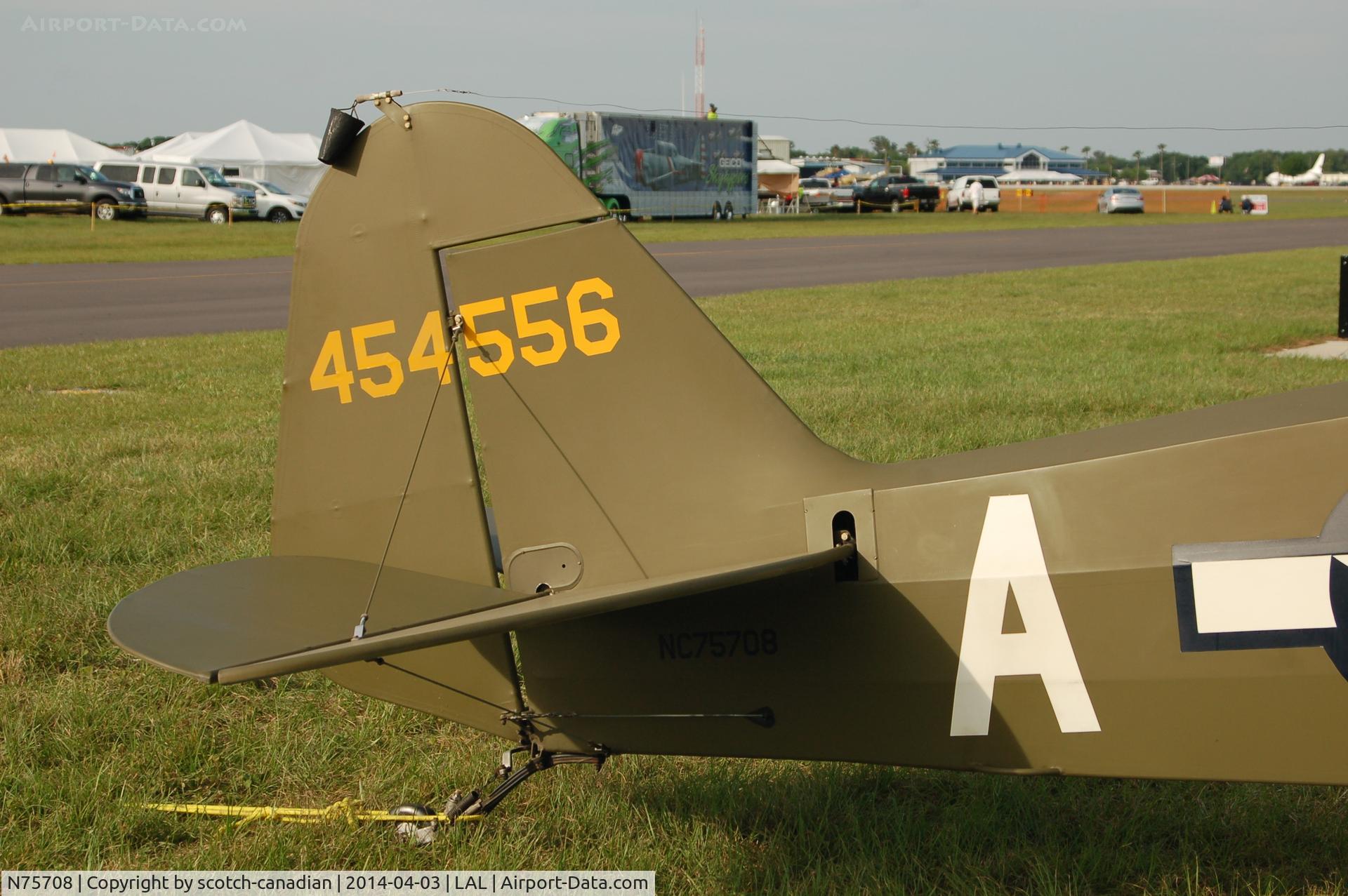 N75708, 1945 Piper J3C-65 Cub Cub C/N 13296, 1945 Piper J3C-65, N75708, at 2014 Sun n Fun, Lakeland Linder Regional Airport, Lakeland, FL