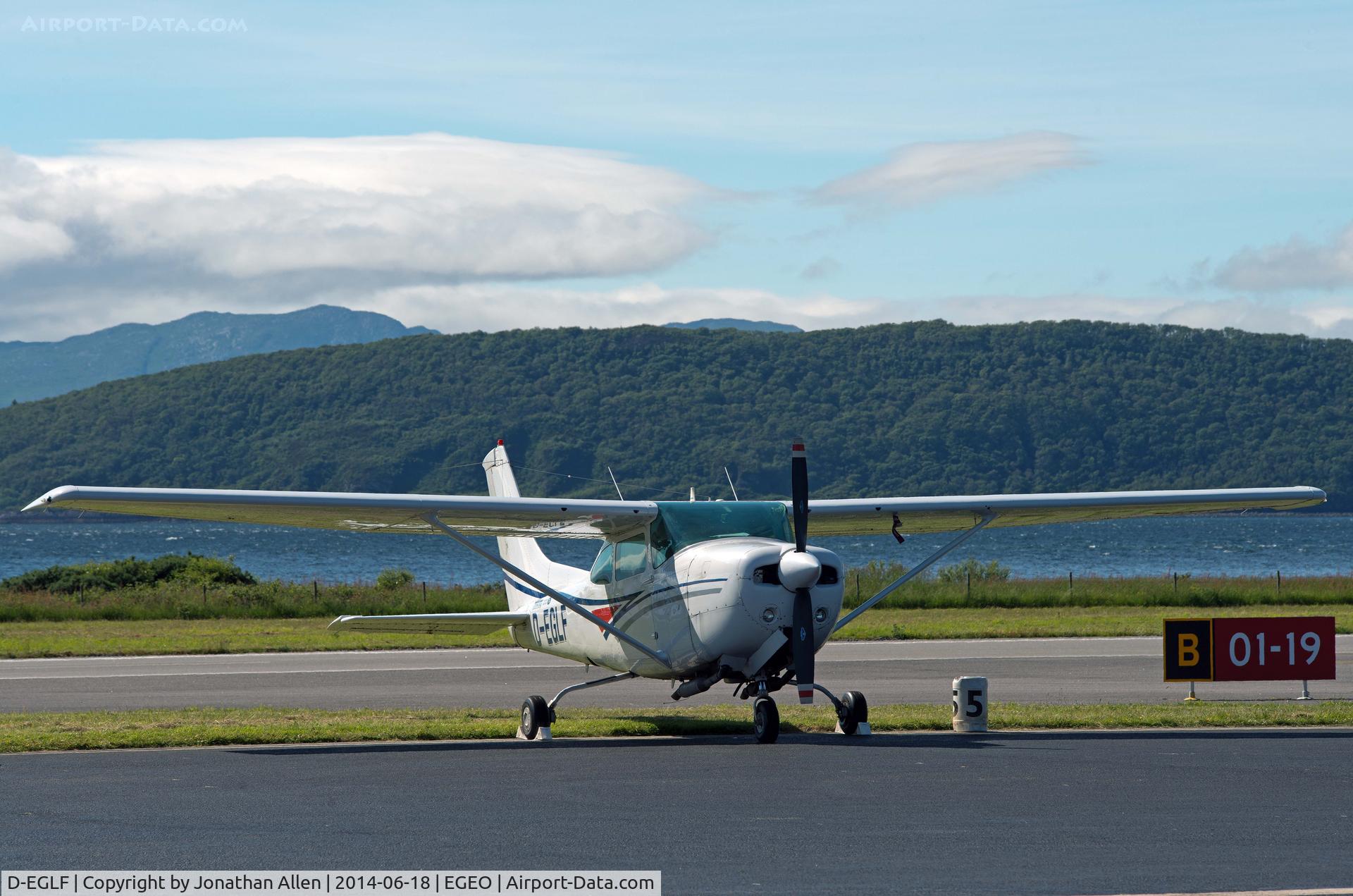 D-EGLF, Reims F182 Skylane RG C/N FR1820003, Parked at Oban Airport (North Connel).
