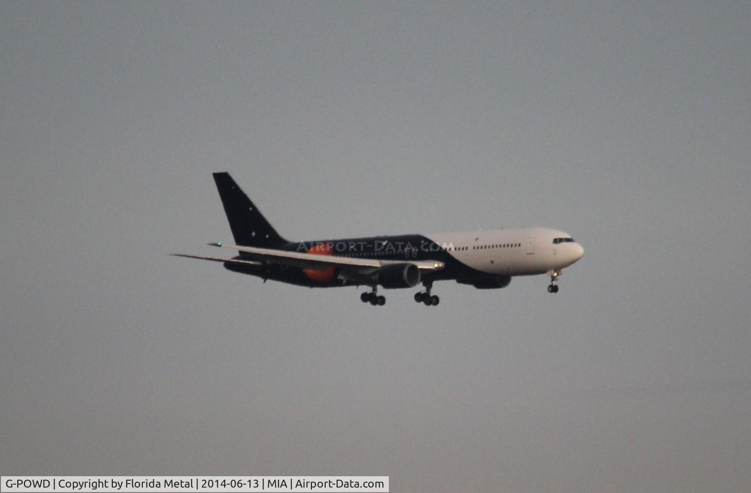 G-POWD, 2003 Boeing 767-36N/ER C/N 30847, Titan Airways 767-300 - rare in the US and it had to land on the opposite side of the airport
