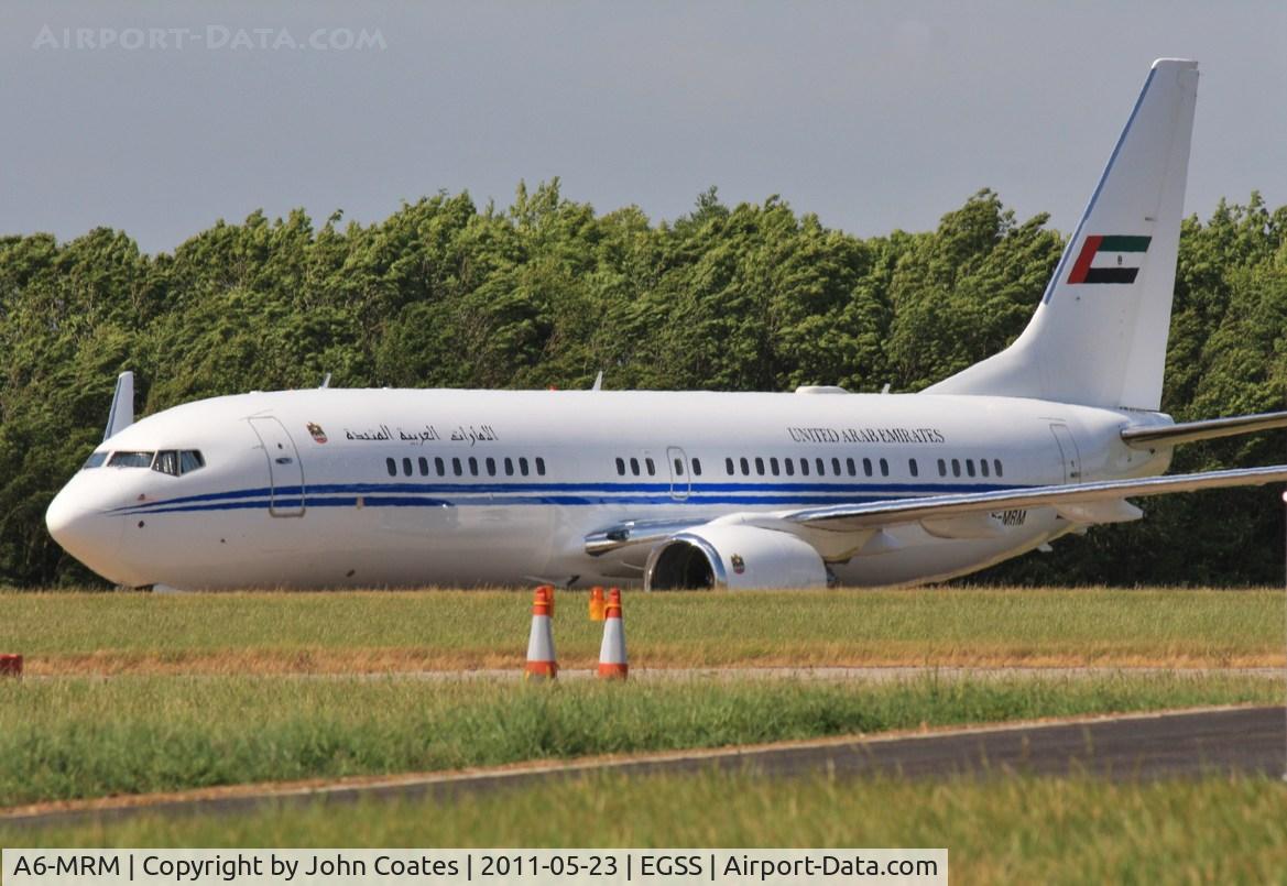 A6-MRM, 2001 Boeing 737-8EC BBJ2 C/N 32450, Parked