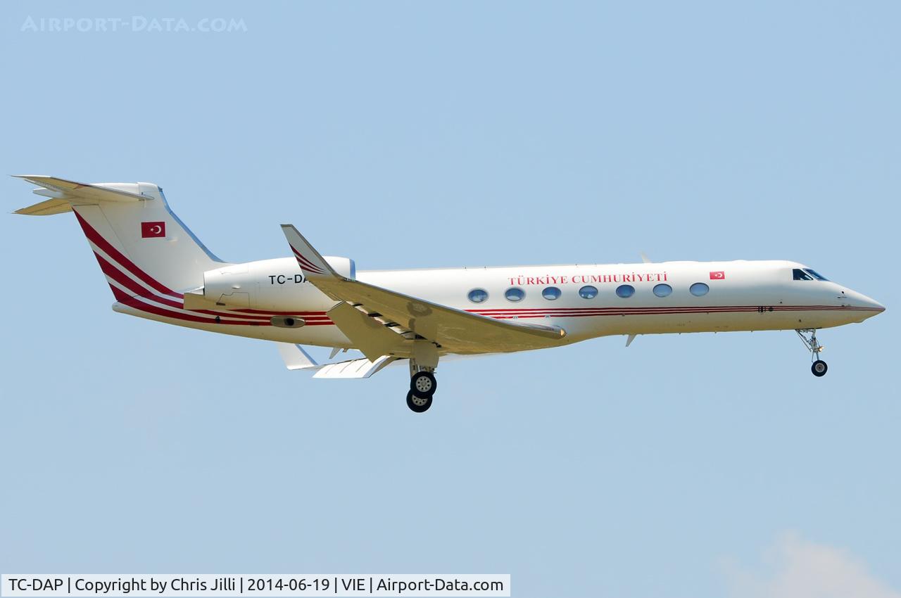 TC-DAP, 2008 Gulfstream Aerospace GV-SP (G550) C/N 5212, Turkish Republic - Turkish Air Force
