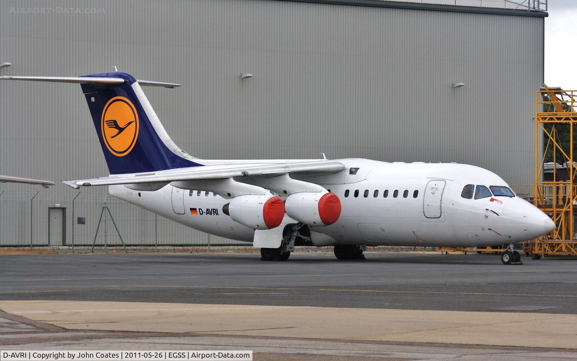 D-AVRI, 1995 British Aerospace Avro 146-RJ85 C/N E.2270, Parked