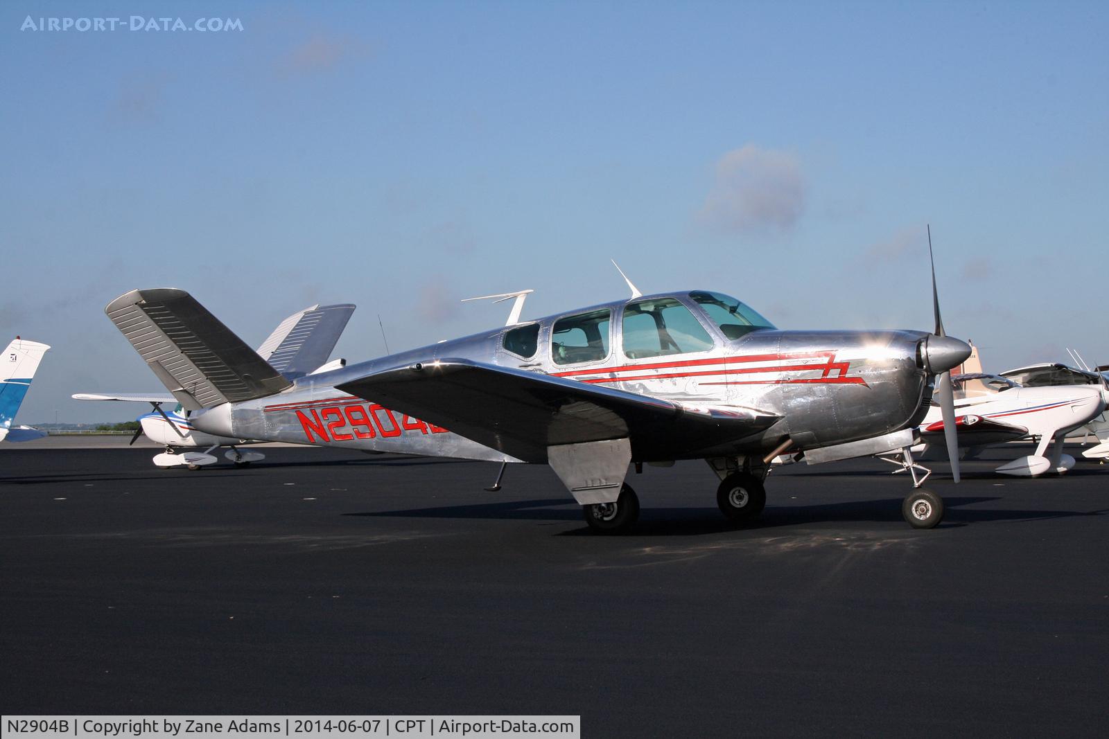 N2904B, 1953 Beech D35 C/N D-3549, At Cleburne Municipal Airport