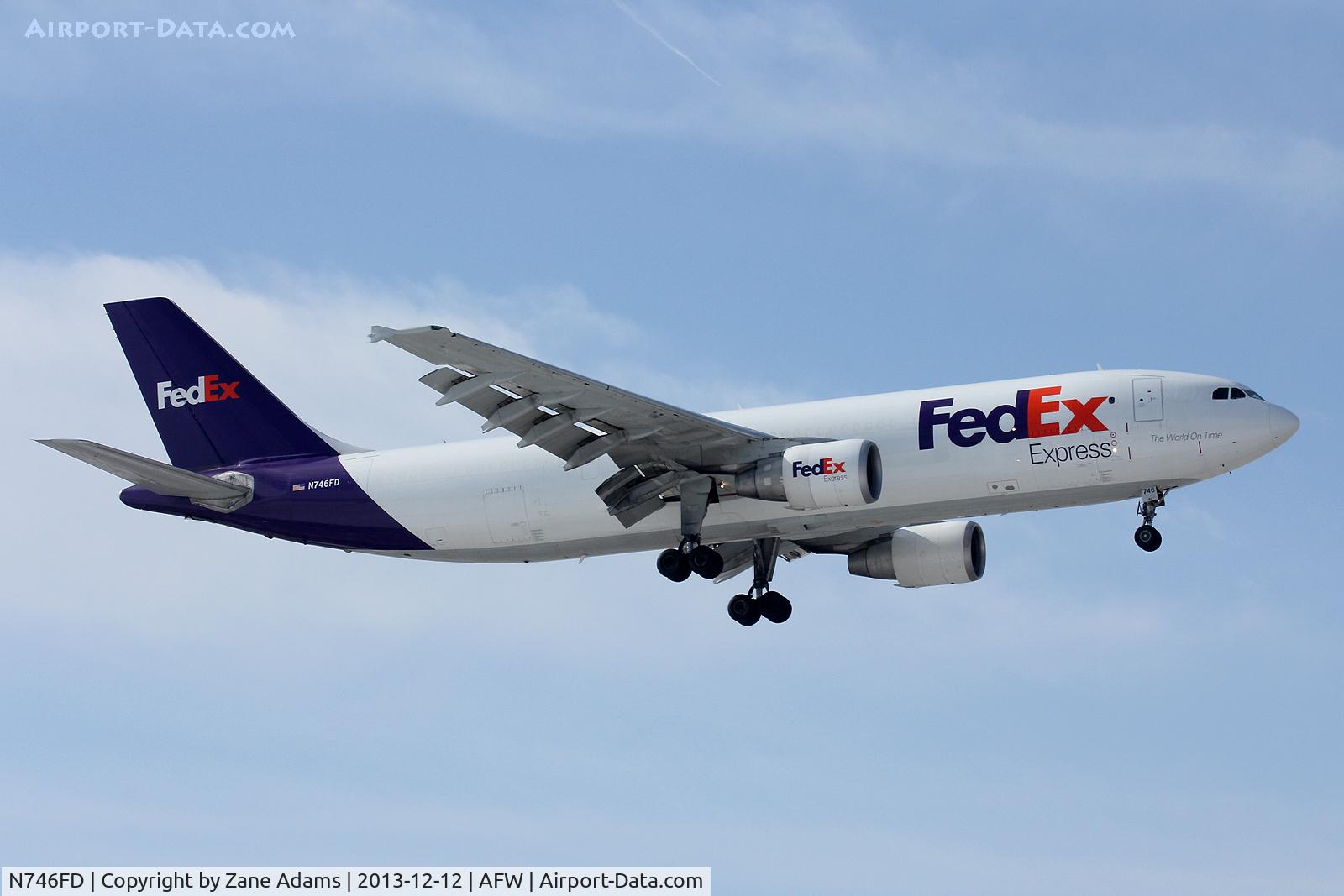 N746FD, 1993 Airbus A300B4-622R C/N 688, FedEx Airbus landing at Fort Worth Alliance Airport