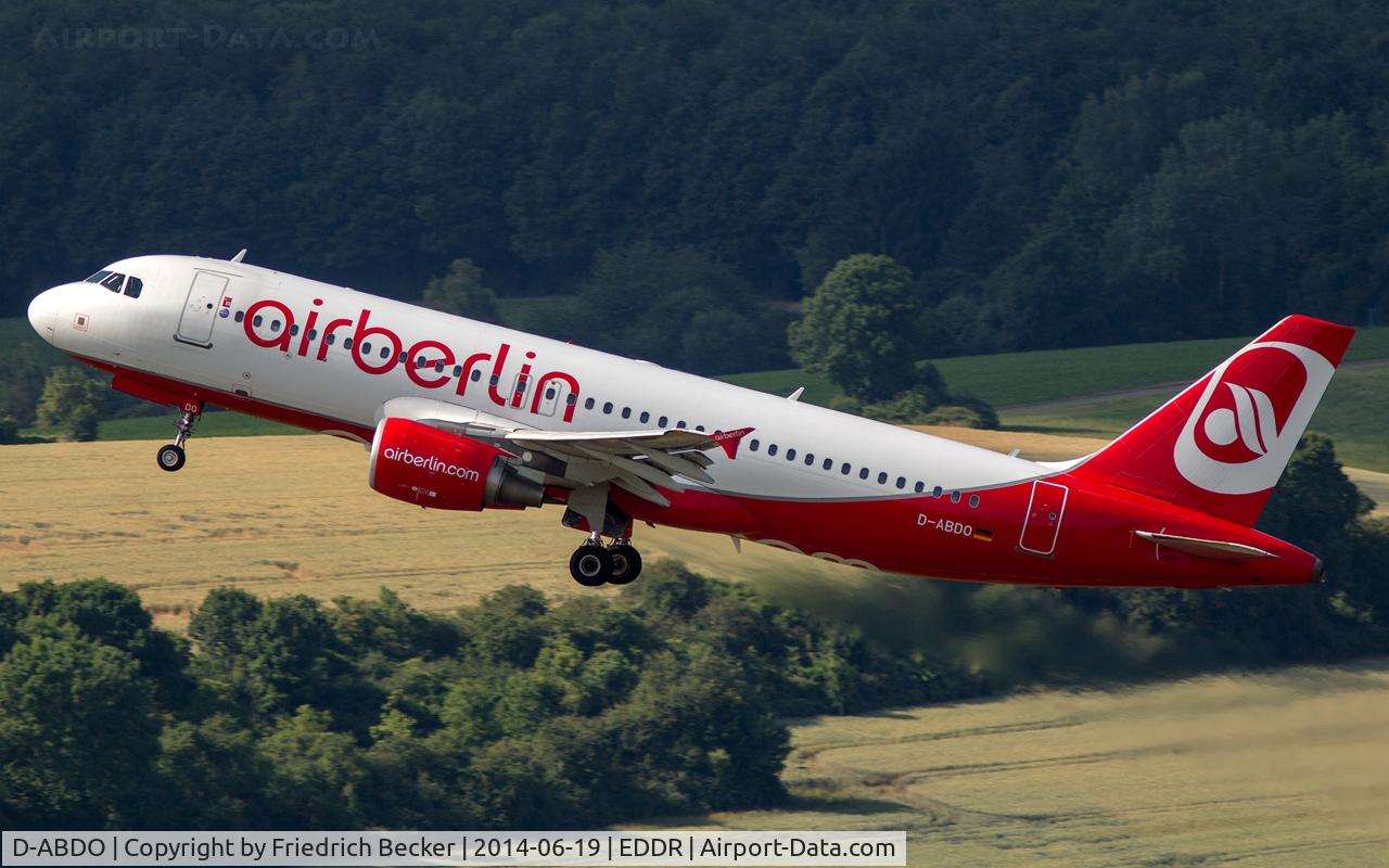 D-ABDO, 2007 Airbus A320-214 C/N 3055, departure to Palma as AB3908