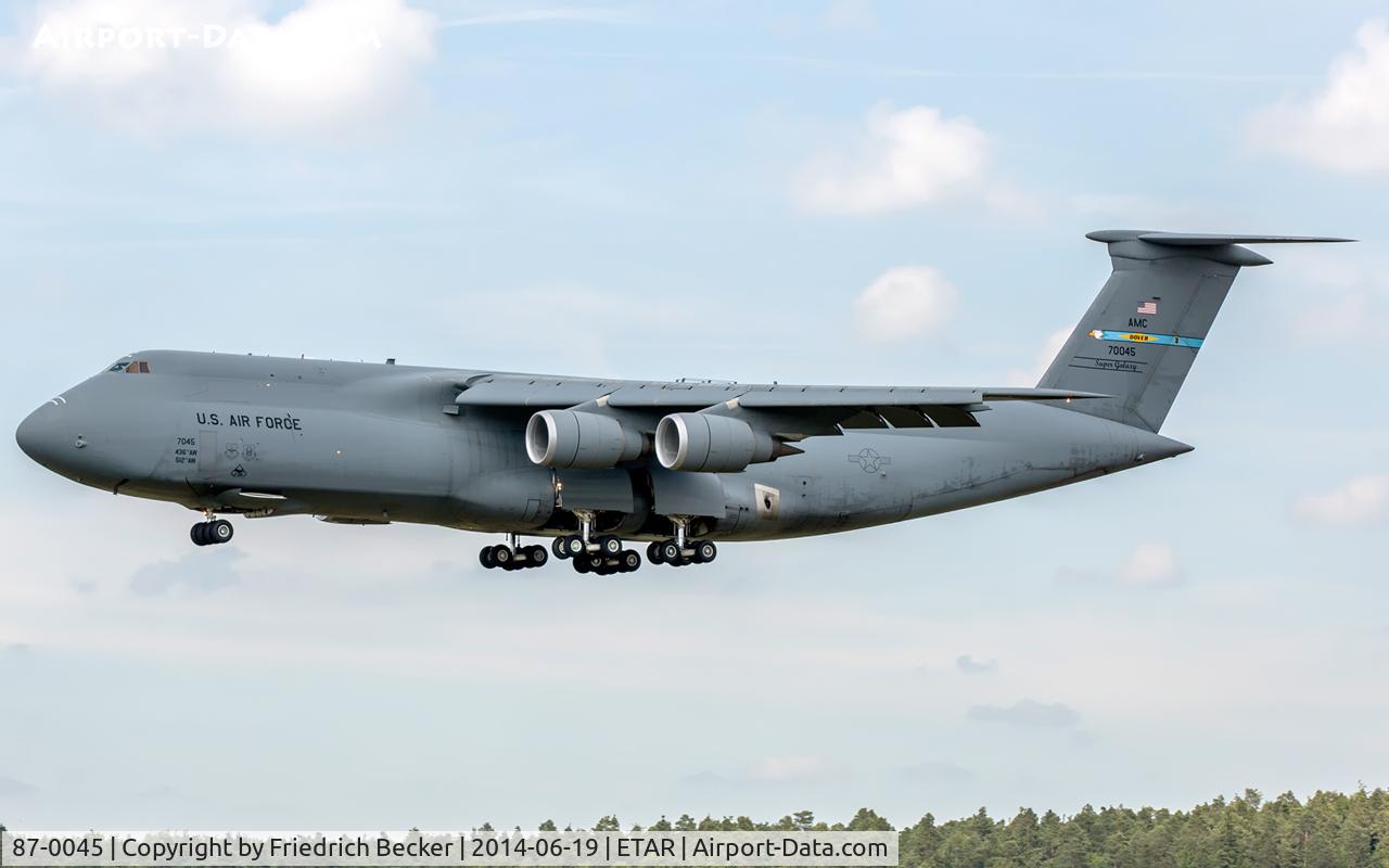 87-0045, 2005 Lockheed C-5M Super Galaxy C/N 500-0131, on final RW26