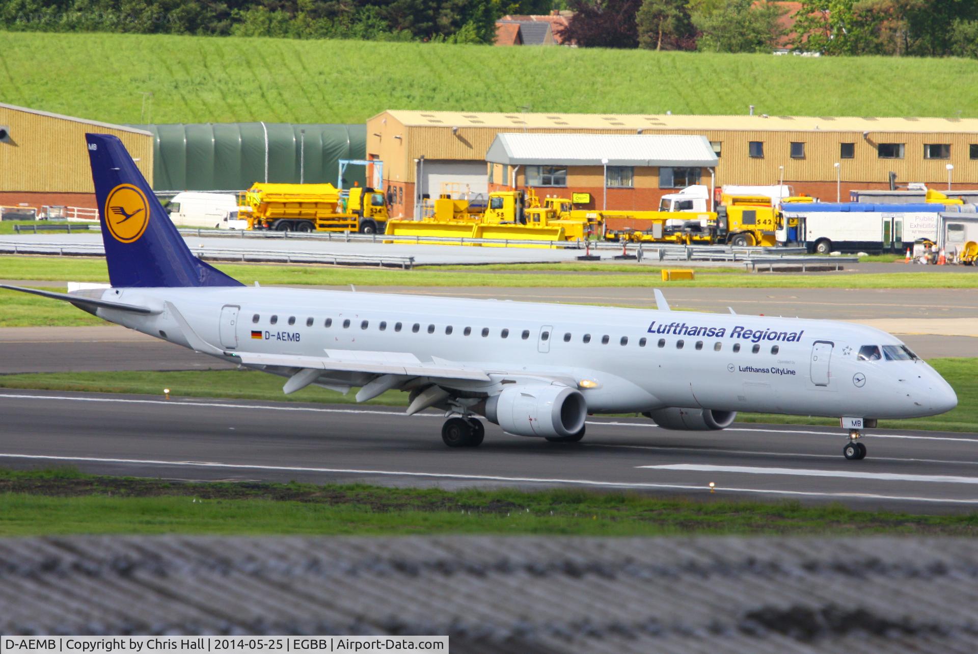 D-AEMB, 2009 Embraer 195LR (ERJ-190-200LR) C/N 19000297, Lufthansa Regional