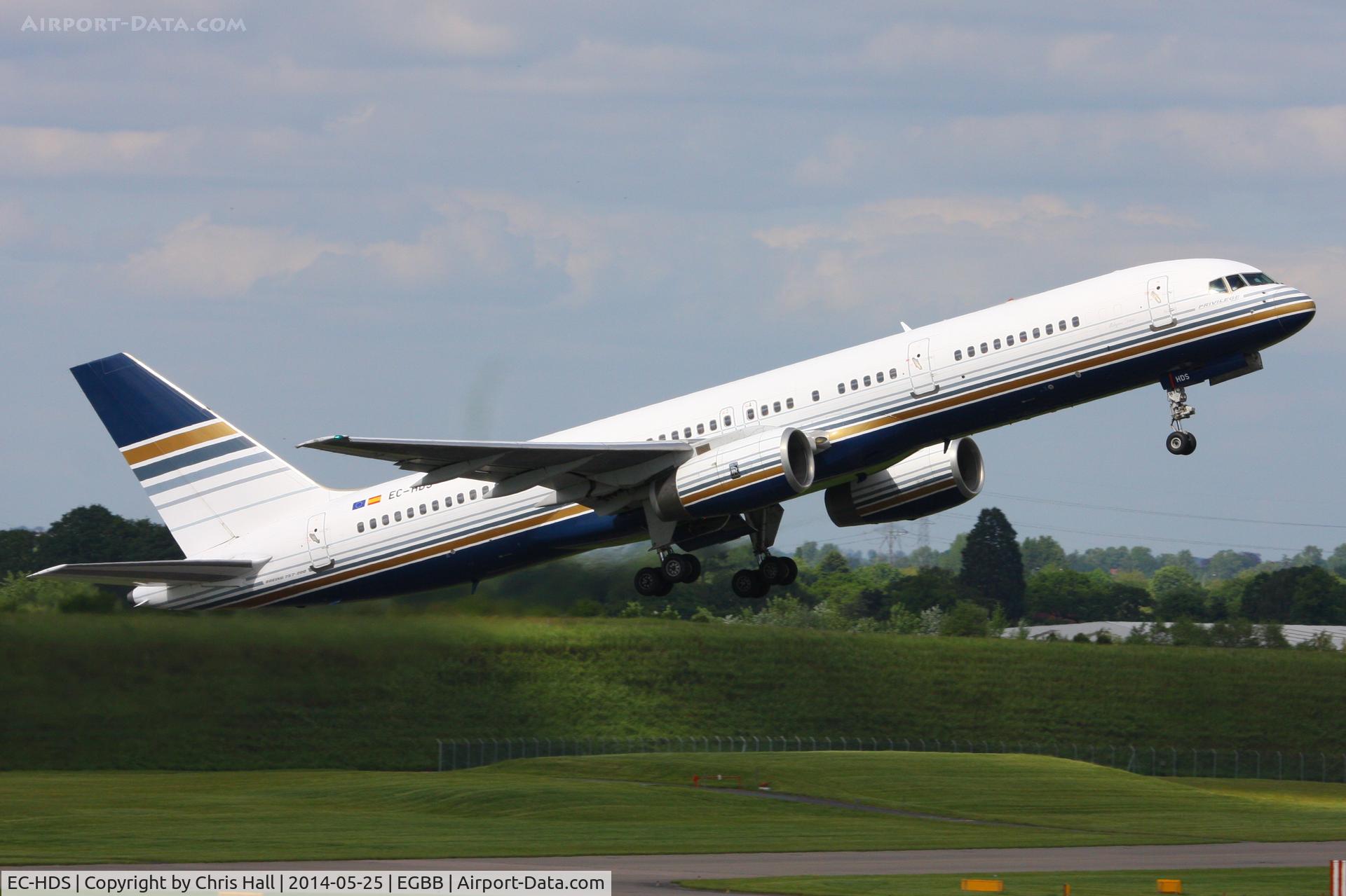 EC-HDS, 1999 Boeing 757-256 C/N 26252, Privilege Style