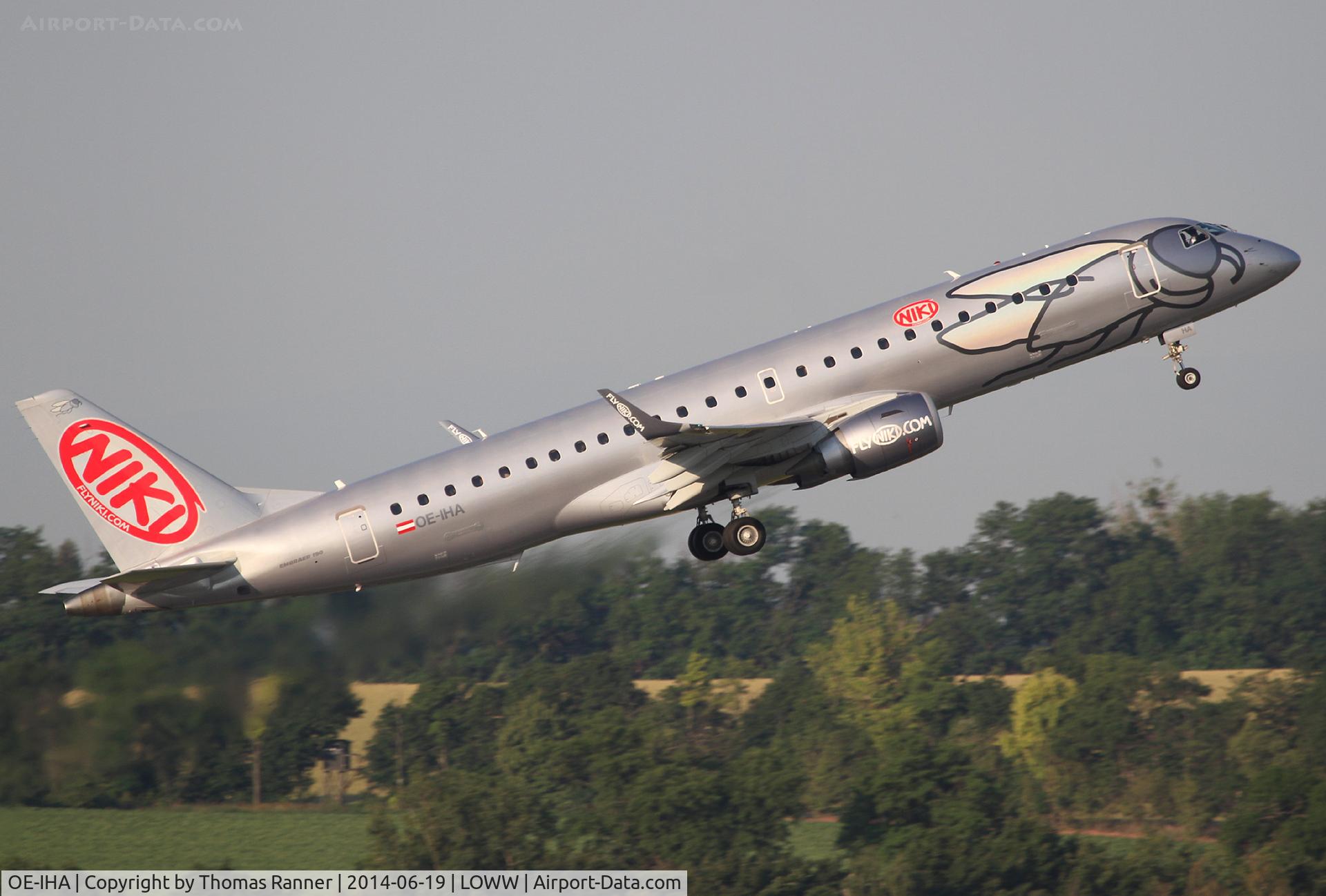 OE-IHA, 2009 Embraer 190LR (ERJ-190-100LR) C/N 19000285, Niki Emb190