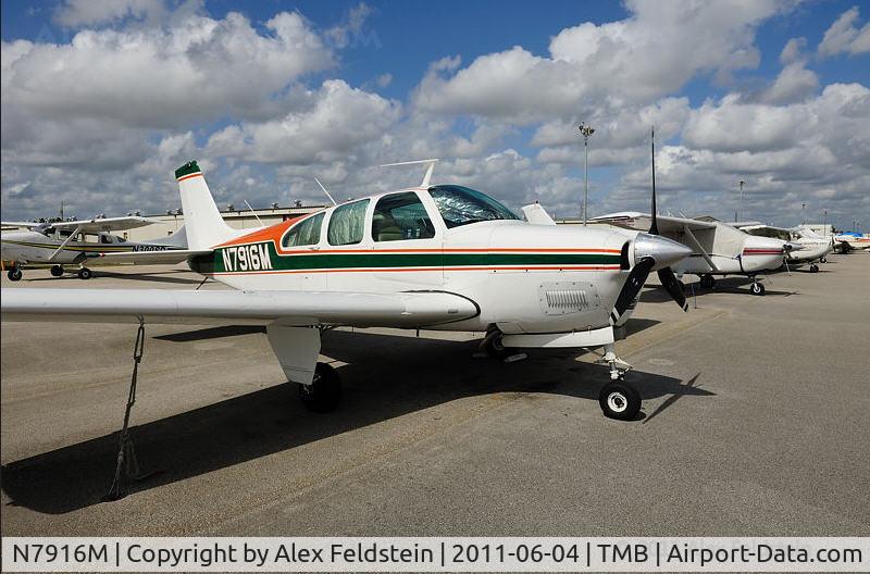 N7916M, 1966 Beech 35-C33 Debonair C/N CD-1042, Tamiami