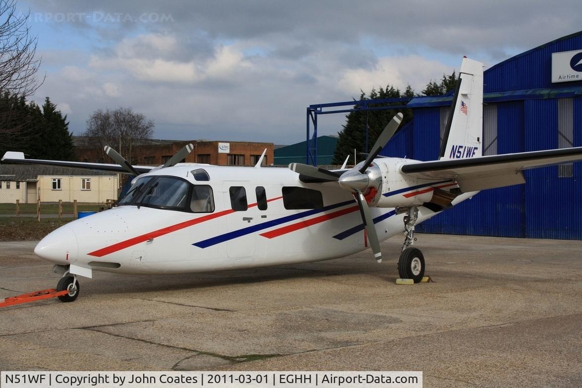 N51WF, 1981 Gulfstream American 690C Jetprop 840 C/N 11684, Just painted