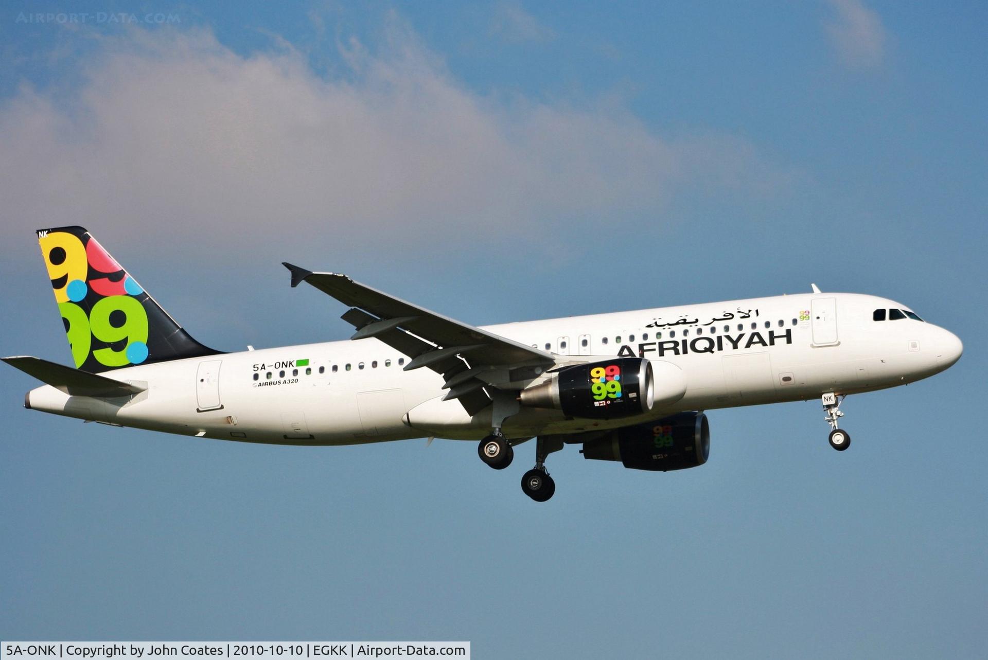 5A-ONK, 2010 Airbus A320-214 C/N 4330, Finals 08