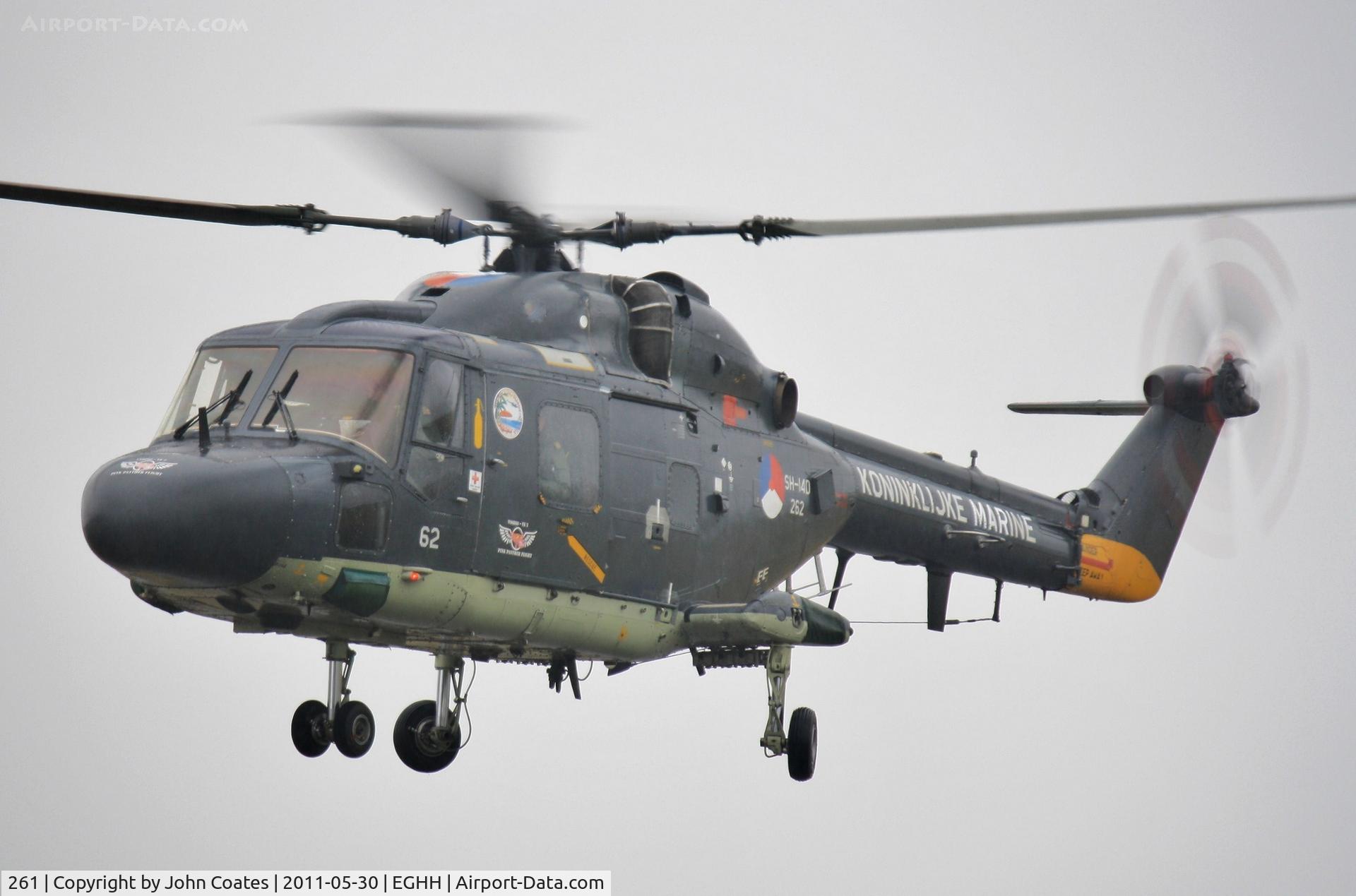 261, Westland SH-14D Lynx C/N 007, Arriving at Signatures