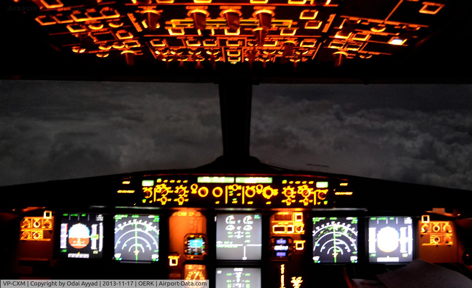 VP-CXM, 2006 Airbus A320-214 C/N 2776, in Flight at FL360  at 2:00 Clock AM