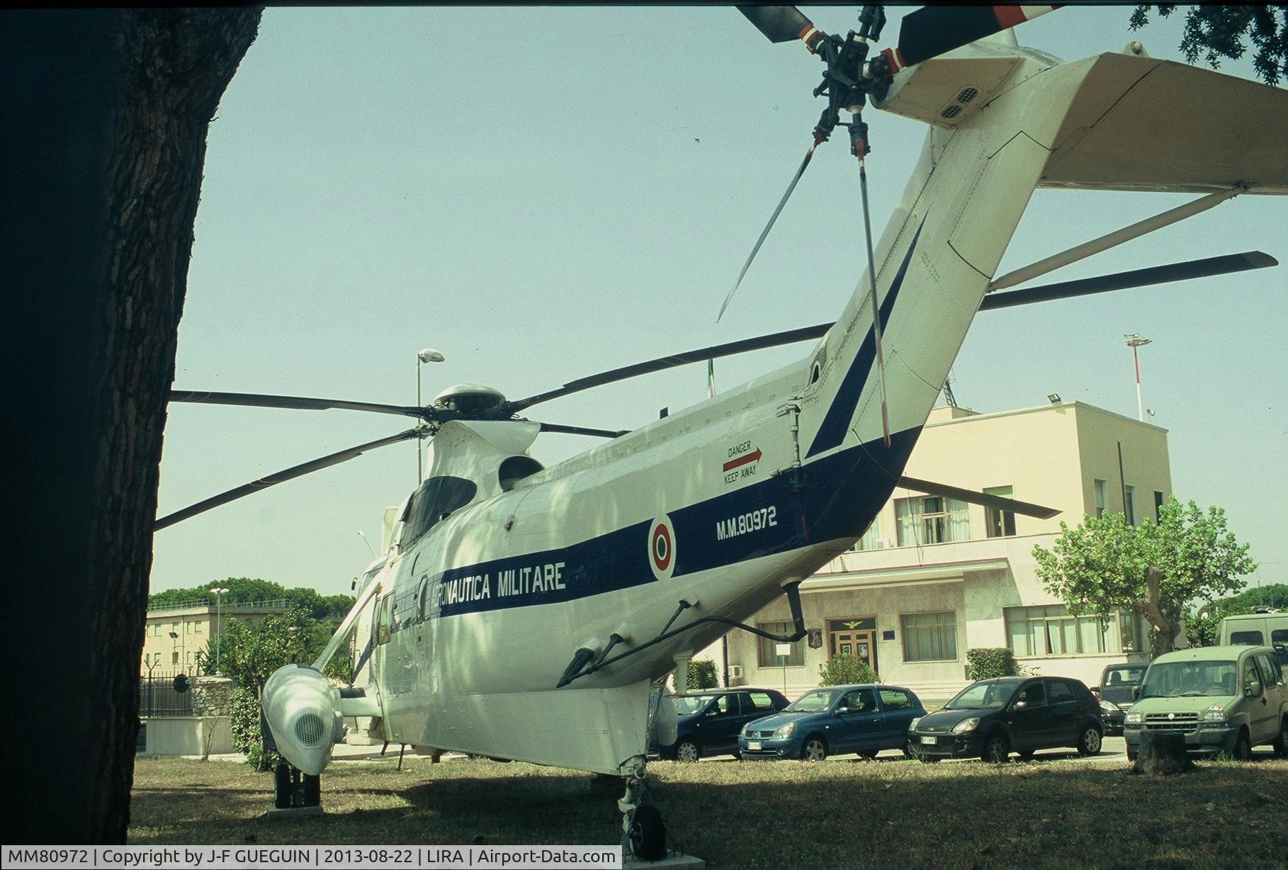 MM80972, 1975 Agusta SH-3D/TS Sea King C/N 6101, MM80972, first of the 2 VIP version units built, preserved at Roma-Ciampino airport (31° Stormo airbase).