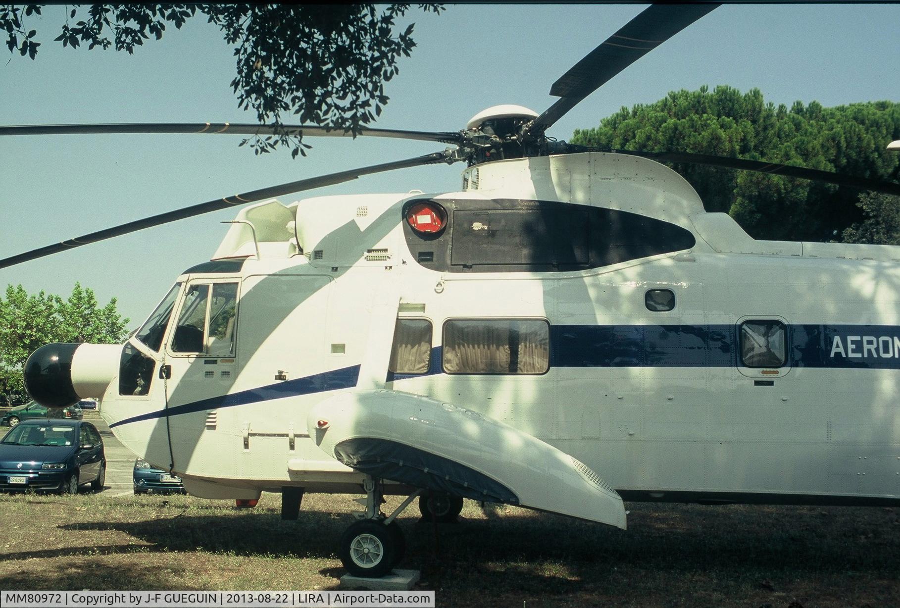 MM80972, 1975 Agusta SH-3D/TS Sea King C/N 6101, MM80972, first of the 2 VIP version units built, preserved at Roma-Ciampino airport (31° Stormo airbase).