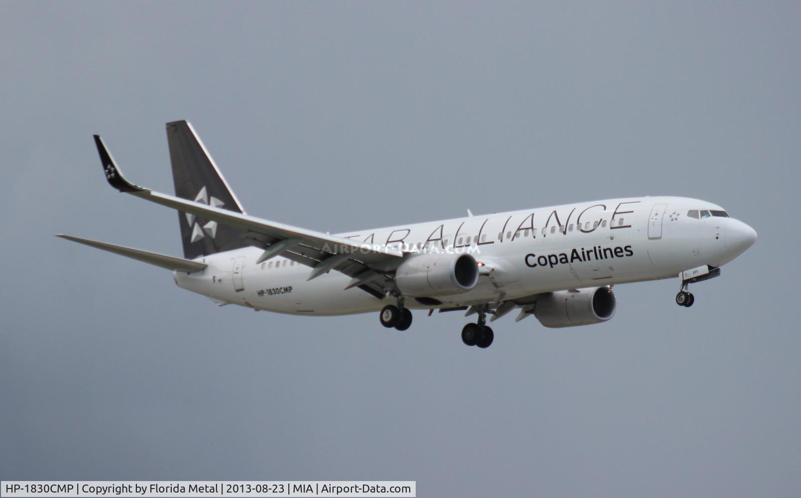 HP-1830CMP, 2013 Boeing 737-8V3 C/N 40781, Copa Star Alliance 737-800
