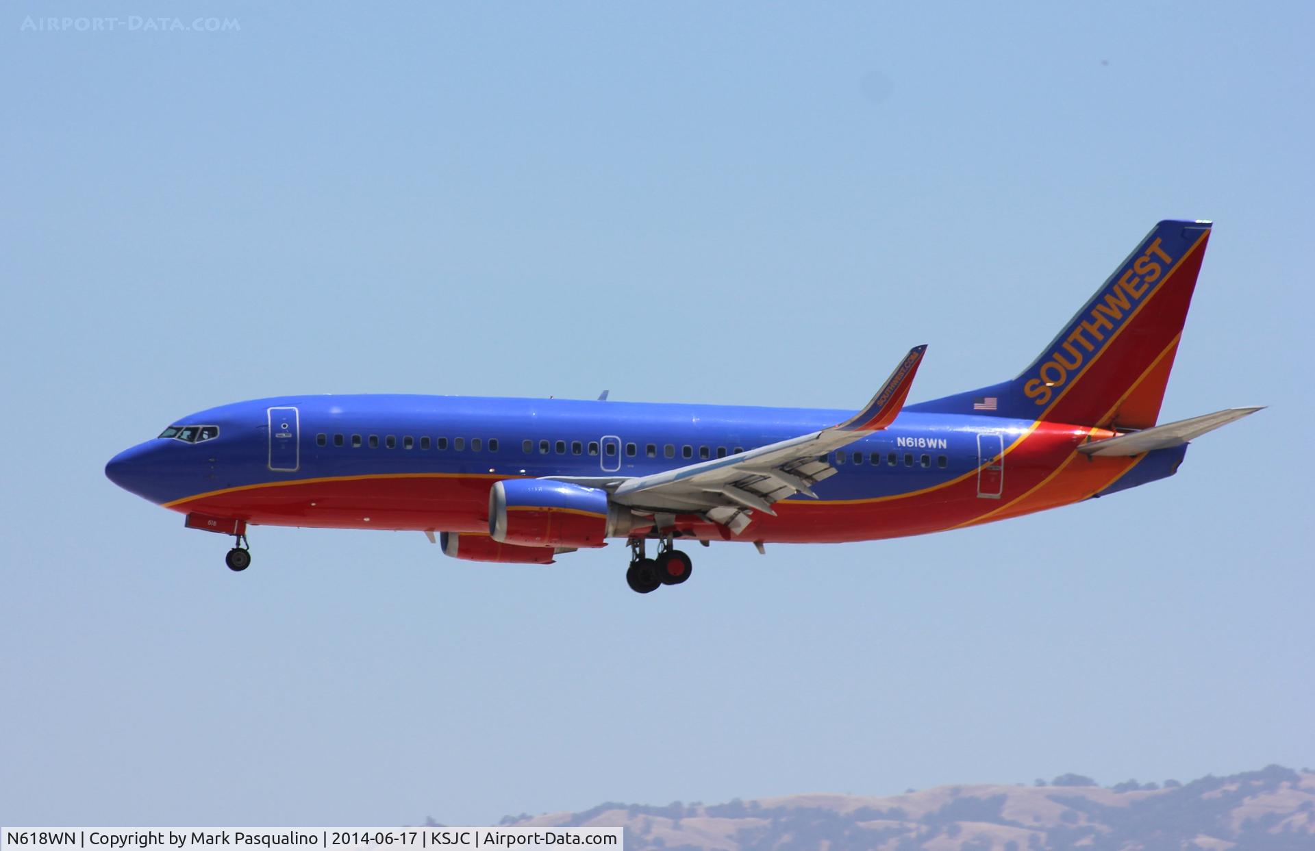 N618WN, 1995 Boeing 737-3H4 C/N 28034, Boeing 737-300