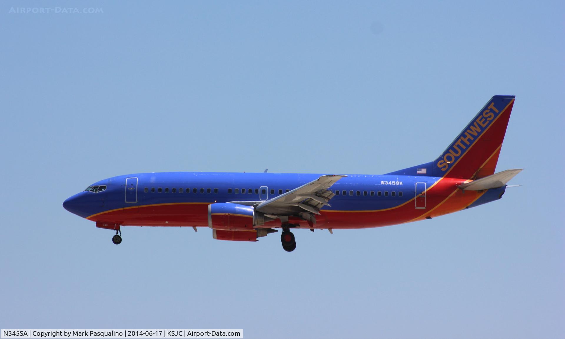 N345SA, 1987 Boeing 737-3K2 C/N 23786, Boeing 737-300