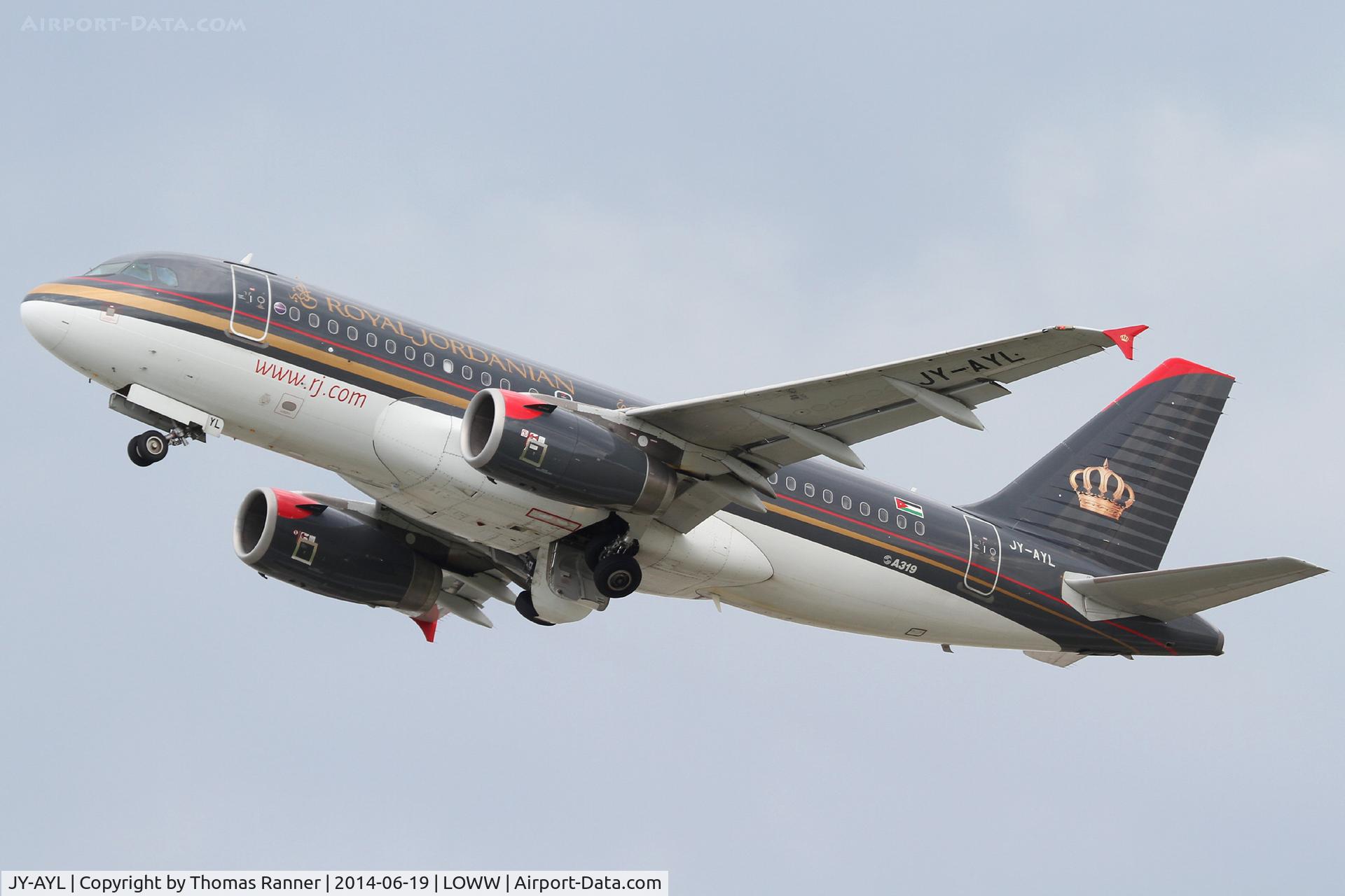 JY-AYL, 2008 Airbus A319-132 C/N 3428, Royal Jordanian A319