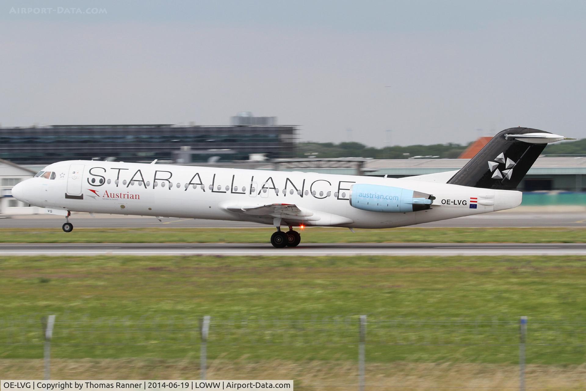 OE-LVG, 1994 Fokker 100 (F-28-0100) C/N 11520, Austrian Fokker 100