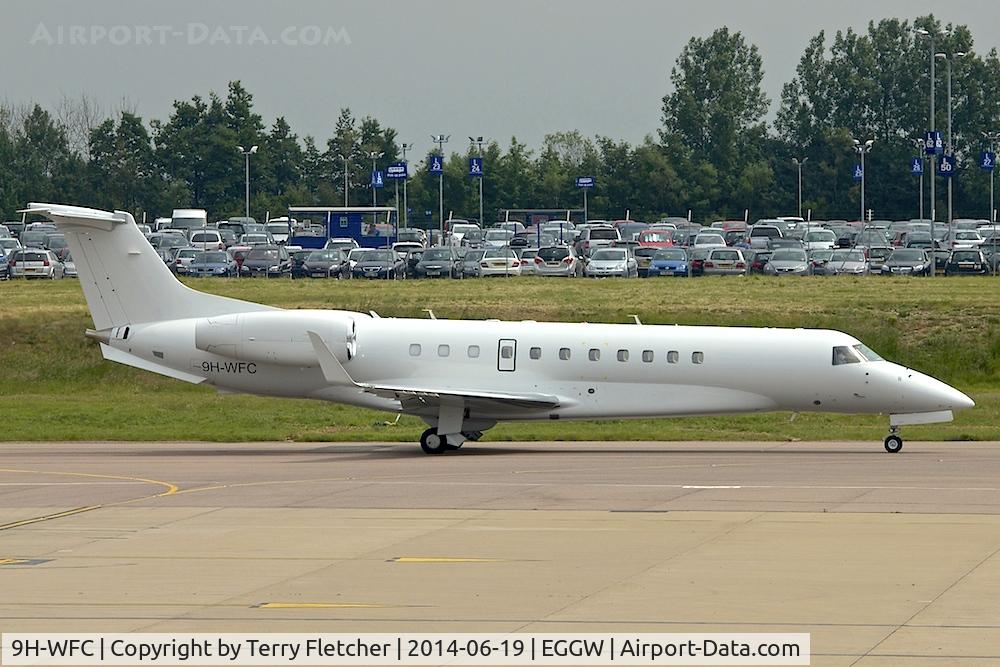 9H-WFC, 2007 Embraer EMB-135BJ Legacy 600 C/N 14500988, 2007 Embraer EMB-135BJ Legacy 600, c/n: 14500988 at Luton