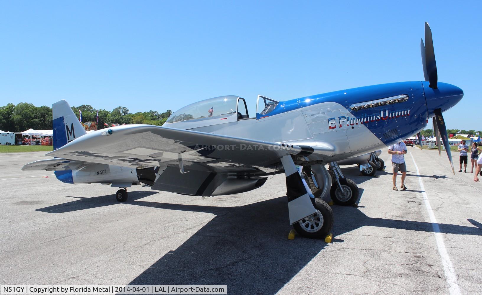N51GY, 1946 North American F-51 C/N 44-73142, P-51D E Plurbis Unum