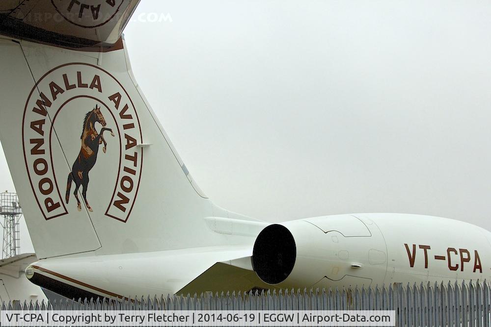 VT-CPA, 2013 Gulfstream Aerospace V-SP G550 C/N 5427, 2013 Gulfstream G550 (VSP), c/n: 5427 at Luton