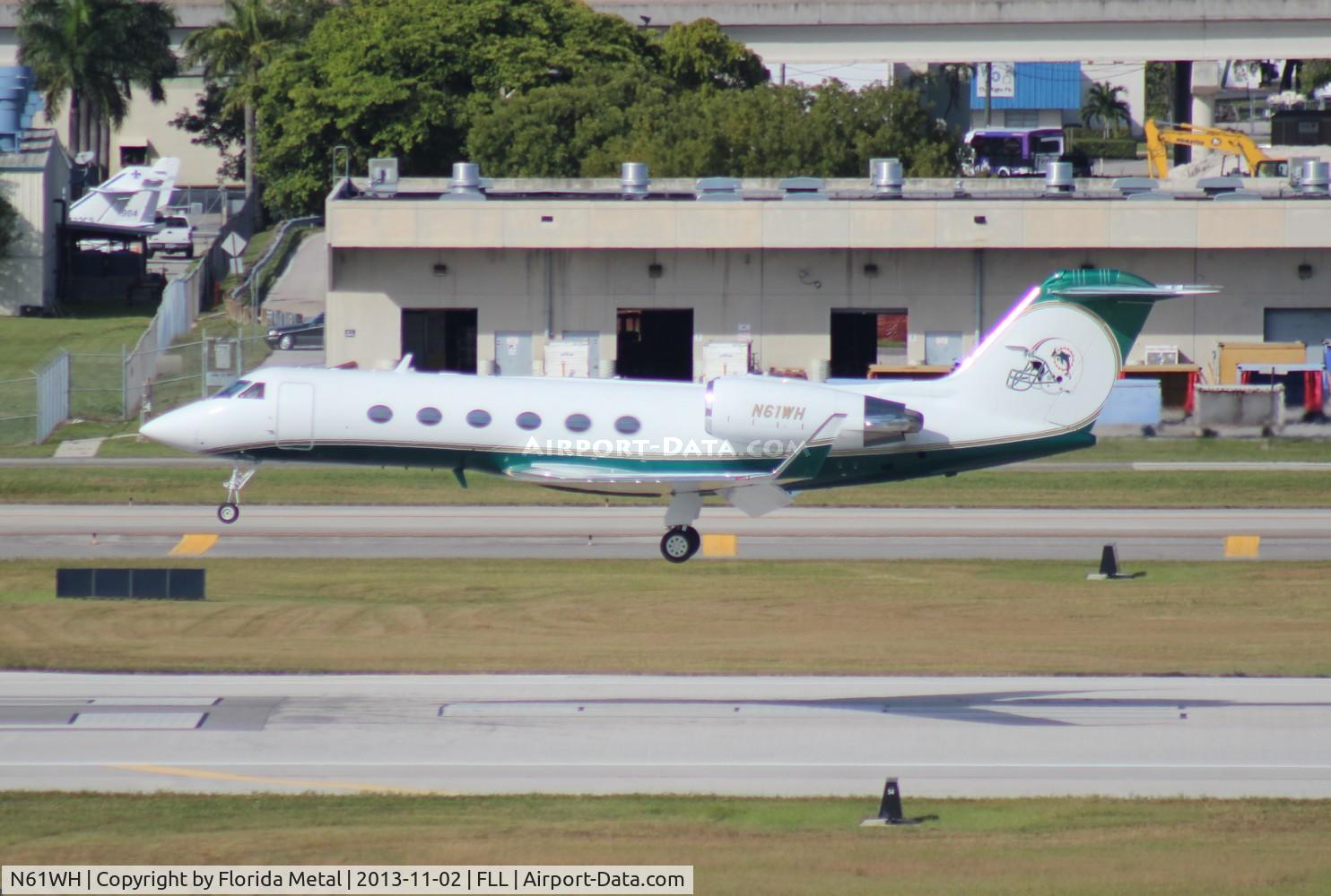 N61WH, 1988 Gulfstream Aerospace G-IV C/N 1075, Miami Dolphins G-IV
