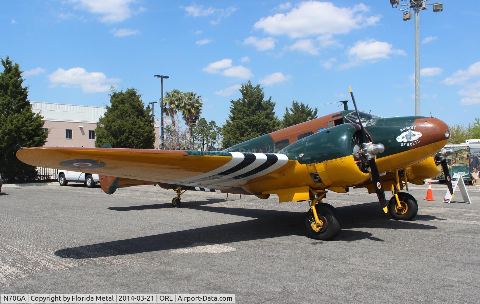 N70GA, 1946 Beech D18S C/N A-177, C-45 Bucket of Bolts Commemorative Air Force