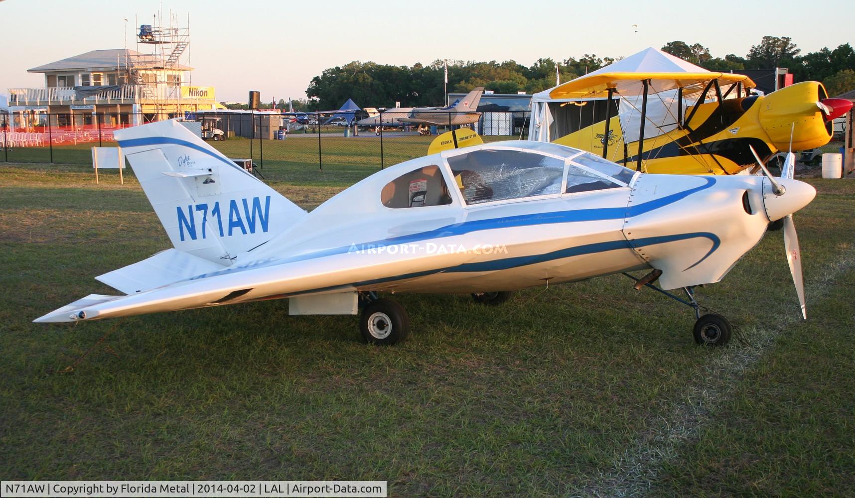 N71AW, 2010 Dyke JD-2 Delta C/N 1123, Dyke JD-2 Delta at 2014 Sun N Fun