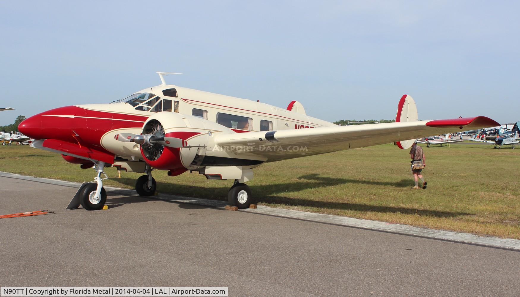 N90TT, 1957 Beech E18S C/N BA-335, Beech E18S with tricycle gear