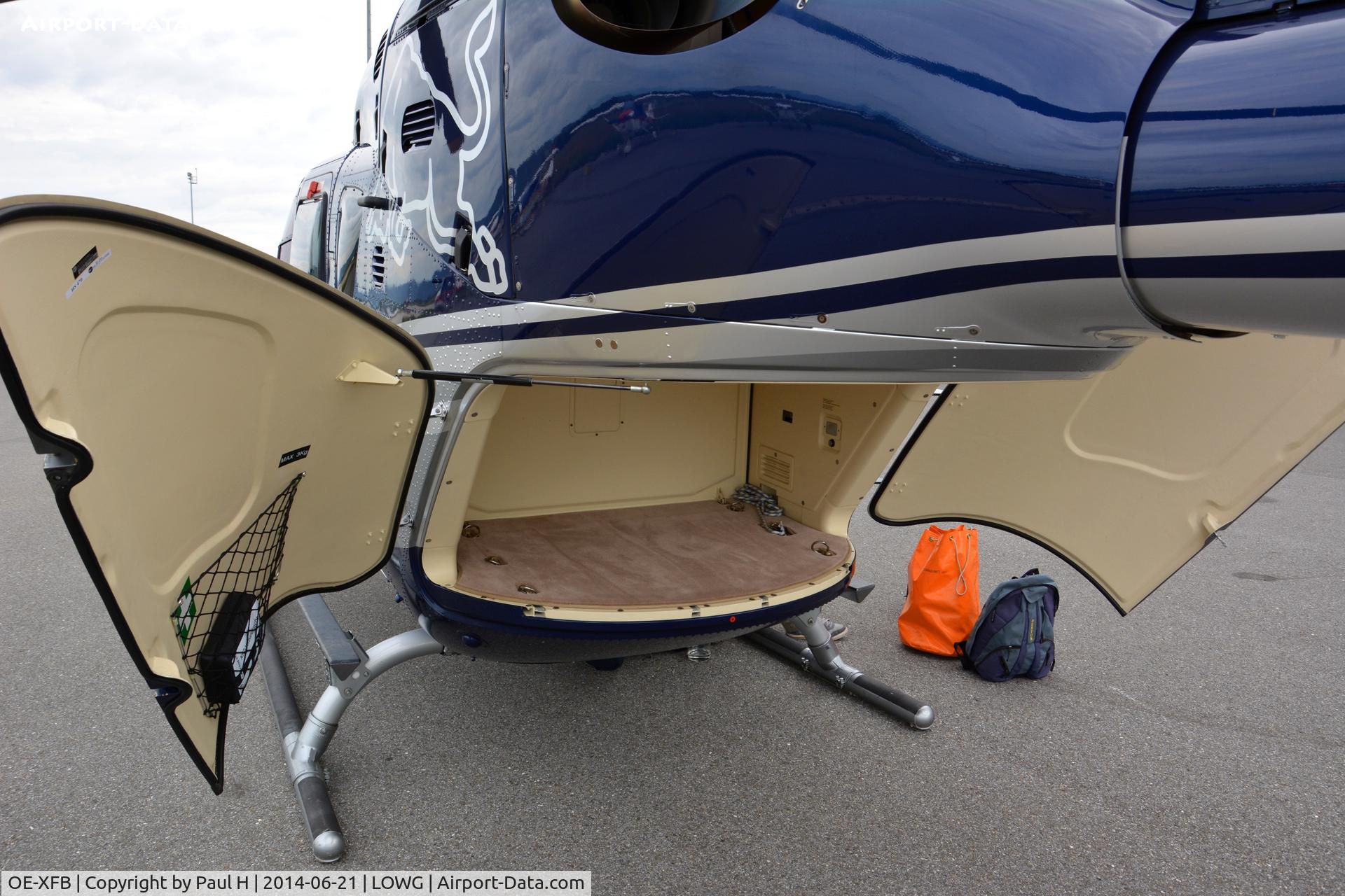 OE-XFB, 2006 Eurocopter EC-135T-2 C/N 0470, At LOWG for a BussinesFlight, EC-135, RedBull, Rear-End