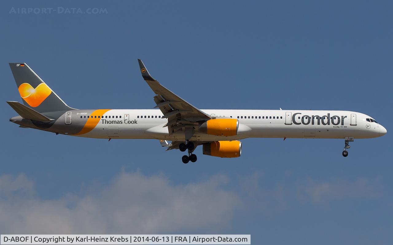 D-ABOF, 1999 Boeing 757-330 C/N 29013, Condor new color