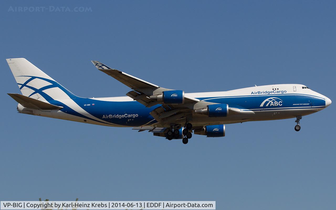 VP-BIG, 2007 Boeing 747-46N/FER/SCD C/N 35420, Air Bridge Cargo