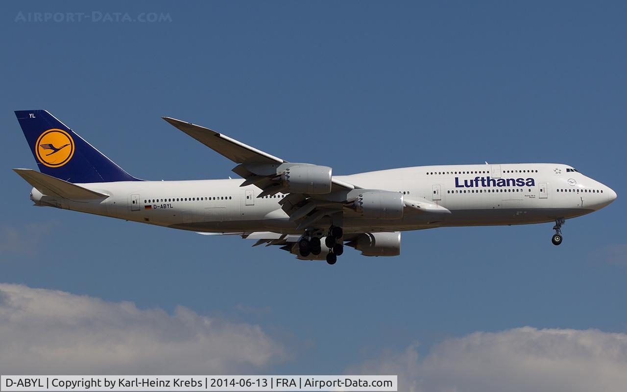 D-ABYL, 2014 Boeing 747-830 C/N 37836, Lufthansa