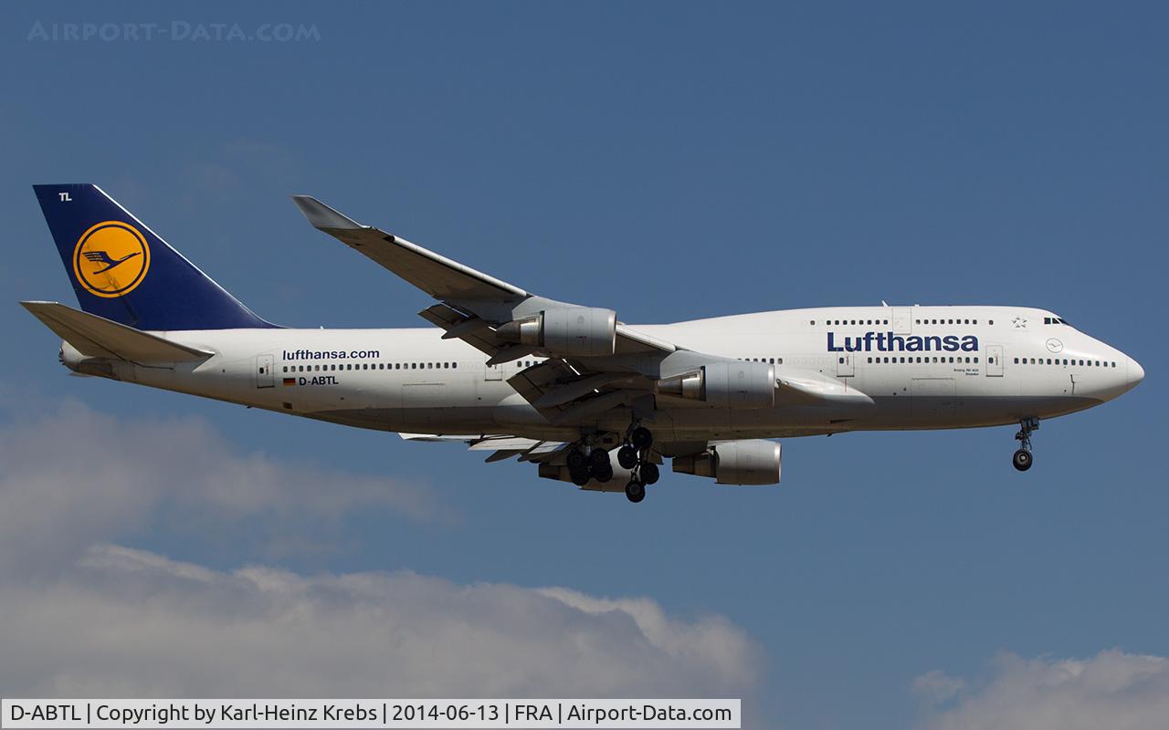 D-ABTL, 2002 Boeing 747-430 C/N 29872, Lufthansa