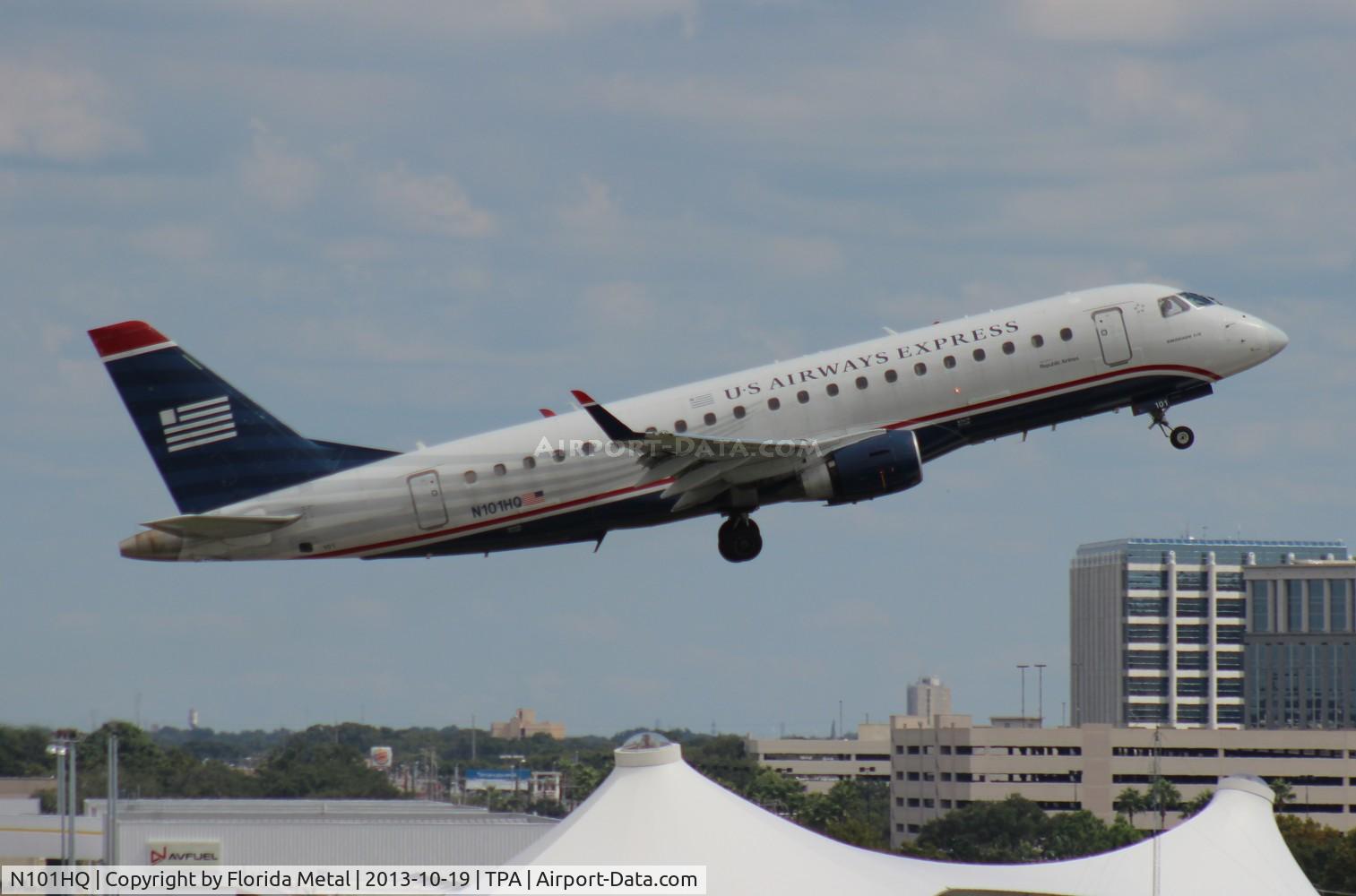 N101HQ, 2007 Embraer 175LR (ERJ-170-200LR) C/N 17000156, US Airways E175