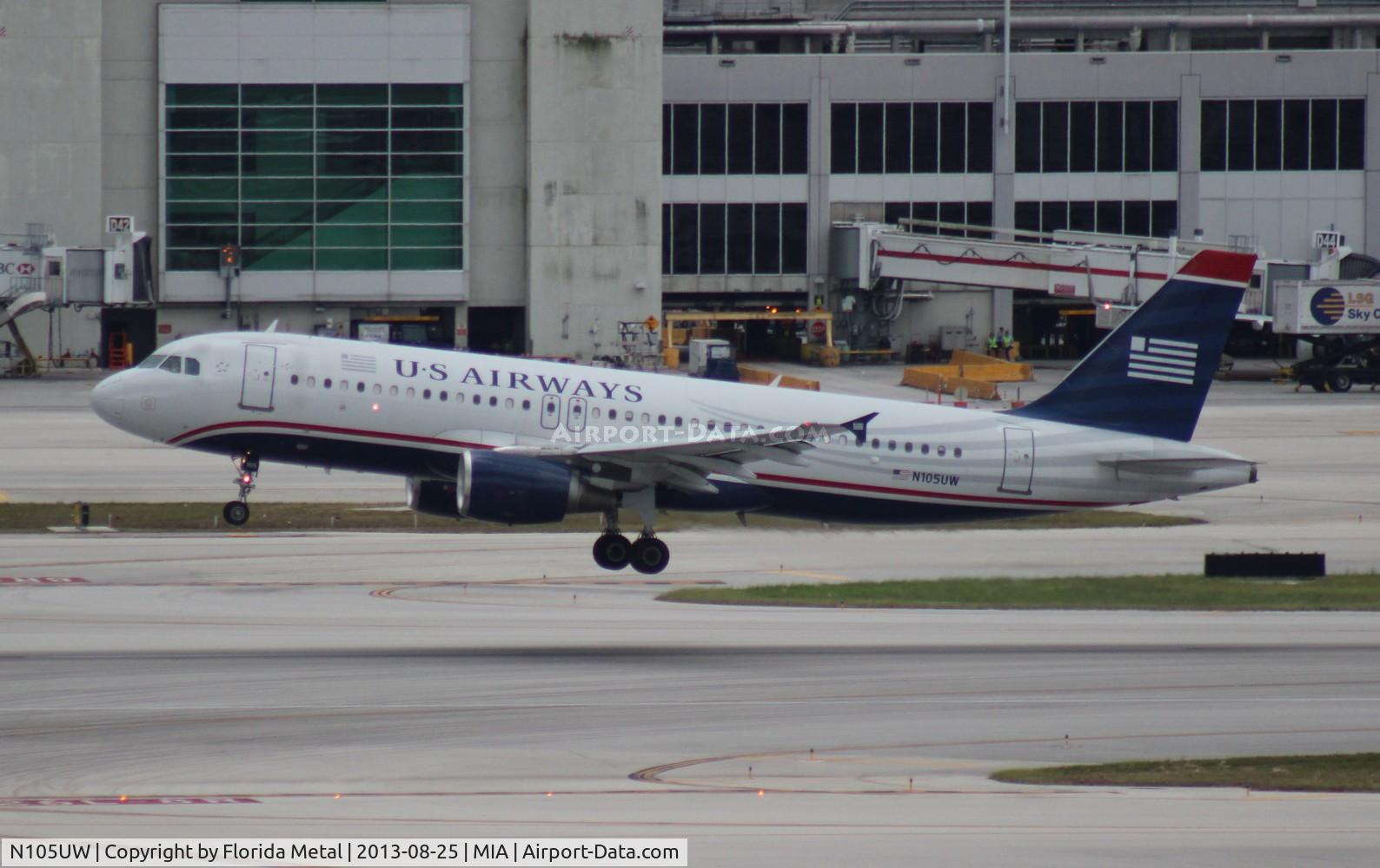 N105UW, 1999 Airbus A320-214 C/N 0868, US Airways A320