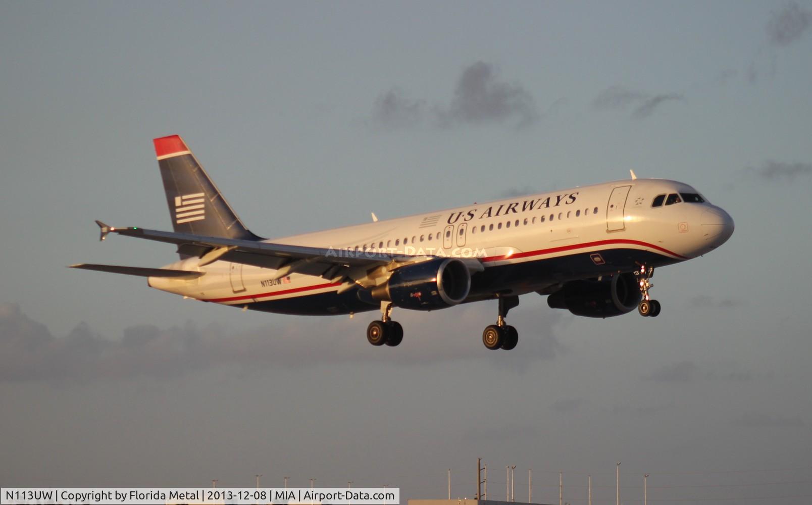 N113UW, 1999 Airbus A320-214 C/N 1141, US Airways A320