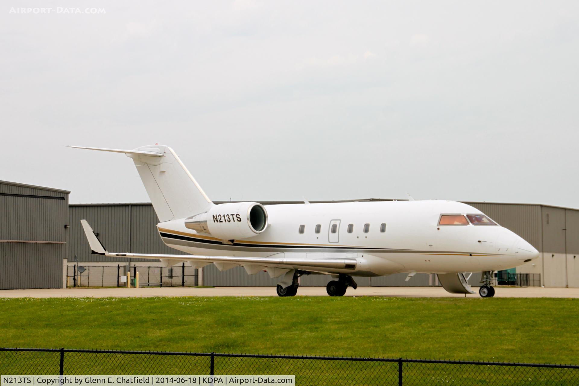 N213TS, 1983 Canadair Challenger 601 (CL-600-2A12) C/N 3013, Had to stand on my bumper to get the shot