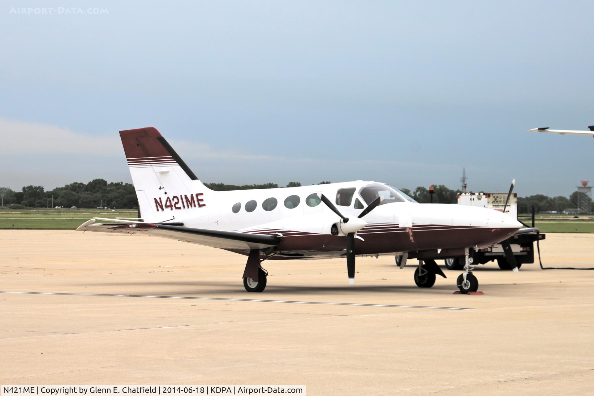 N421ME, 1976 Cessna 421C Golden Eagle C/N 421C0074, On the main ramp