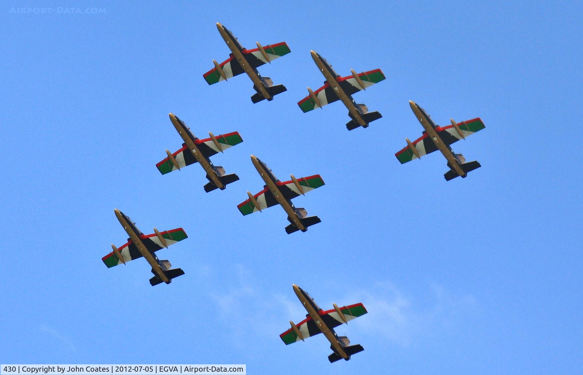 430, Aermacchi MB-339NAT C/N 6767, Practice for RIAT