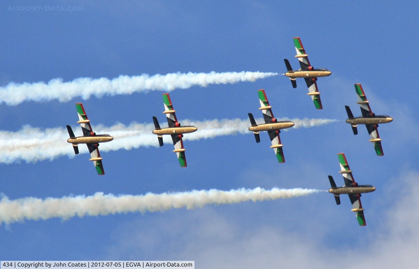 434, Aermacchi MB-339NAT C/N 6739, Practice for RIAT