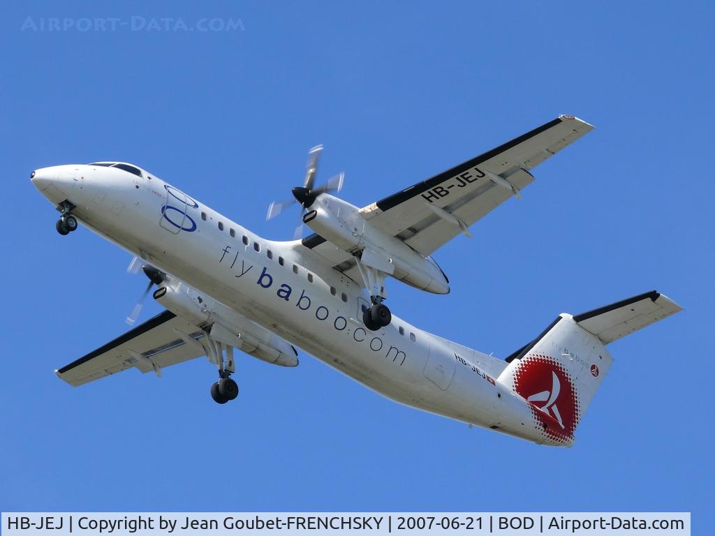 HB-JEJ, 2000 De Havilland Canada DHC-8-315Q Dash 8 Dash 8 C/N 546, flybaboo take off runway 23