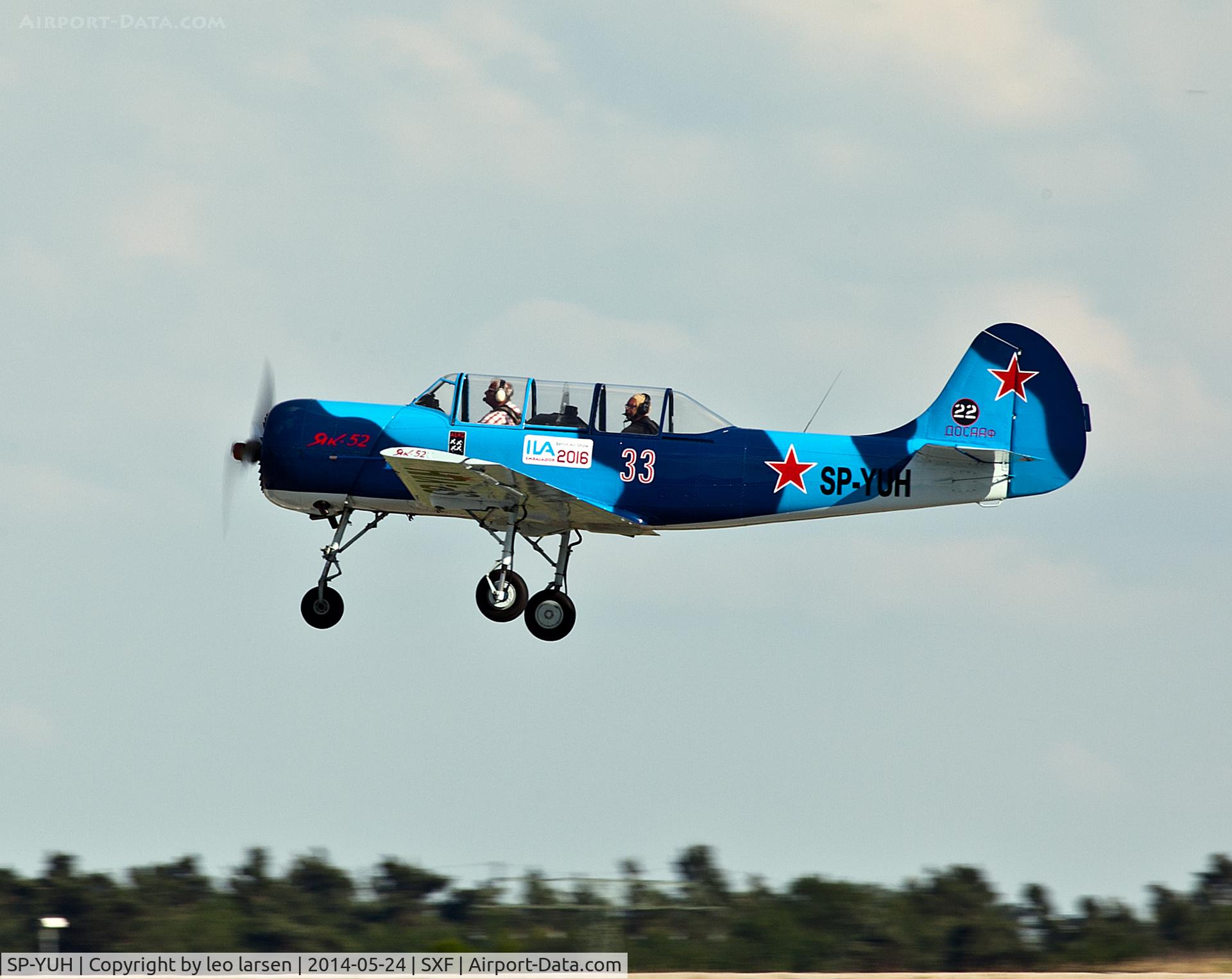 SP-YUH, 1987 Yakovlev Yak-52 C/N 877712, Berlin Air Show 24.5.14
