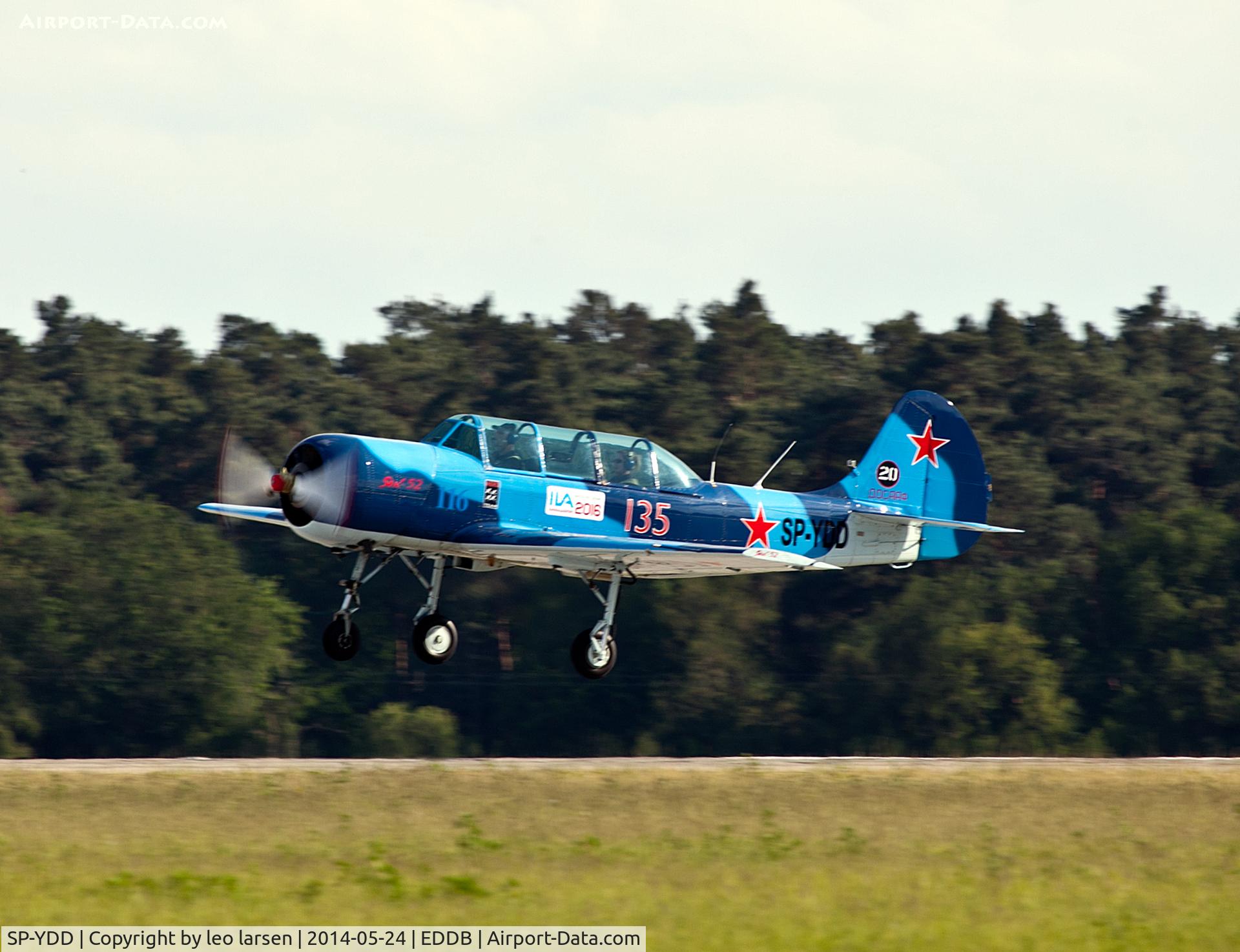SP-YDD, 1984 Yakovlev Yak-52 C/N 844815, Berlin Air Show 24.5.14
